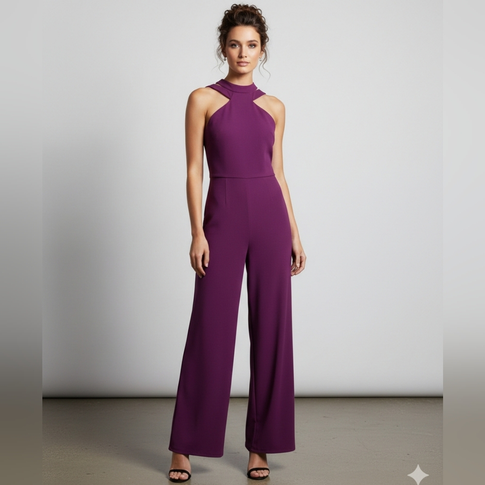 BeBe Y2K Made In The USA Elegant‎ Purple Women's Jumpsuit